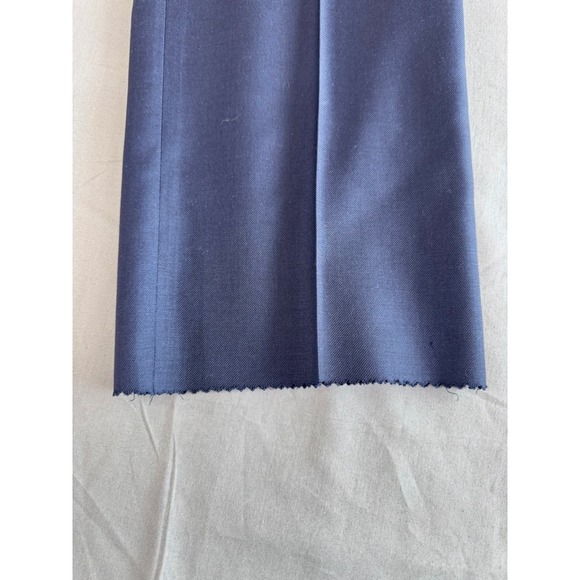 NWT JOS A BANK PANTS 40R 36 UNHEMMED CUSTOM EXPRESS NAVY BLUE FLAT FRONT‎ NEW - Picture 2 of 14